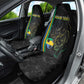 Custom Gabon Football Car Seat Cover Go Champions - Black Ver