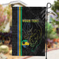 Custom Gabon Football Garden Flag Go Champions - Black Ver