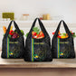 Custom Gabon Football Grocery Bag Go Champions - Black Ver