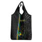 Custom Gabon Football Grocery Bag Go Champions - Black Ver