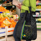 Custom Gabon Football Grocery Bag Go Champions - Black Ver