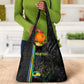 Custom Gabon Football Grocery Bag Go Champions - Black Ver