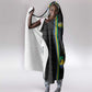 Custom Gabon Football Hooded Blanket Go Champions - Black Ver