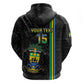 Custom Gabon Football Hoodie Go Champions - Black Ver