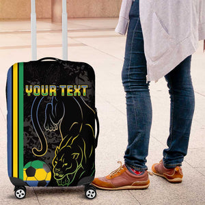 Custom Gabon Football Luggage Cover Go Champions - Black Ver