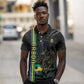 Custom Gabon Football Polo Shirt Go Champions - Black Ver