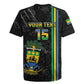 Custom Gabon Football Rugby Jersey Go Champions - Black Ver