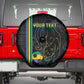 Custom Gabon Football Spare Tire Cover Go Champions - Black Ver