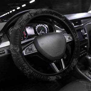 Gabon Football Steering Wheel Cover Go Champions - Black Ver