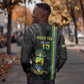 Custom Gabon Football Sweatshirt Go Champions - Black Ver