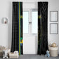 Custom Gabon Football Window Curtain Go Champions - Black Ver