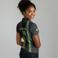 Custom Gabon Football Women Polo Shirt Go Champions - Black Ver