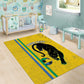 Custom Gabon Football Area Rug Go Champions - Yellow Ver
