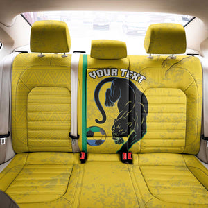 Custom Gabon Football Back Car Seat Cover Go Champions - Yellow Ver