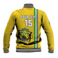 Custom Gabon Football Baseball Jacket Go Champions - Yellow Ver