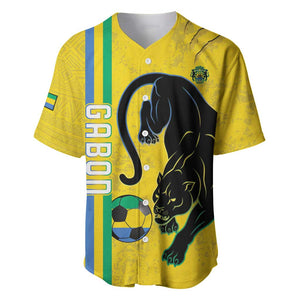 Custom Gabon Football Baseball Jersey Go Champions - Yellow Ver