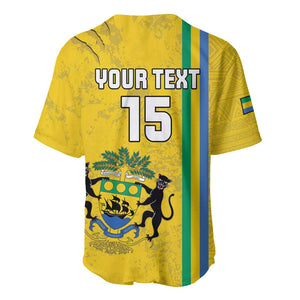 Custom Gabon Football Baseball Jersey Go Champions - Yellow Ver