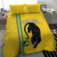 Custom Gabon Football Bedding Set Go Champions - Yellow Ver
