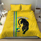 Custom Gabon Football Bedding Set Go Champions - Yellow Ver