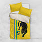 Custom Gabon Football Bedding Set Go Champions - Yellow Ver