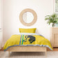 Custom Gabon Football Bedding Set Go Champions - Yellow Ver