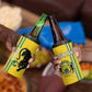 Custom Gabon Football 4 in 1 Can Cooler Tumbler Go Champions - Yellow Ver