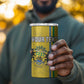 Custom Gabon Football 4 in 1 Can Cooler Tumbler Go Champions - Yellow Ver