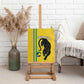 Custom Gabon Football Canvas Wall Art Go Champions - Yellow Ver