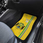 Custom Gabon Football Car Mats Go Champions - Yellow Ver