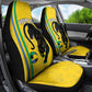 Custom Gabon Football Car Seat Cover Go Champions - Yellow Ver