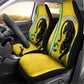 Custom Gabon Football Car Seat Cover Go Champions - Yellow Ver
