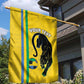 Custom Gabon Football Garden Flag Go Champions - Yellow Ver