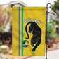 Custom Gabon Football Garden Flag Go Champions - Yellow Ver