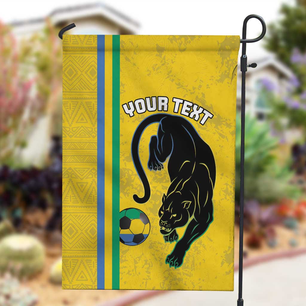 Custom Gabon Football Garden Flag Go Champions - Yellow Ver