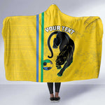 Custom Gabon Football Hooded Blanket Go Champions - Yellow Ver