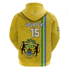 Custom Gabon Football Hoodie Go Champions - Yellow Ver