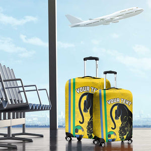 Custom Gabon Football Luggage Cover Go Champions - Yellow Ver