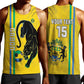 Custom Gabon Football Men Tank Top Go Champions - Yellow Ver