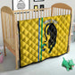 Custom Gabon Football Quilt Go Champions - Yellow Ver