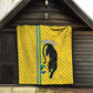 Custom Gabon Football Quilt Go Champions - Yellow Ver