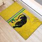 Custom Gabon Football Rubber Doormat Go Champions - Yellow Ver