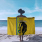 Custom Gabon Football Sarong Go Champions - Yellow Ver