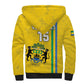 Custom Gabon Football Sherpa Hoodie Go Champions - Yellow Ver