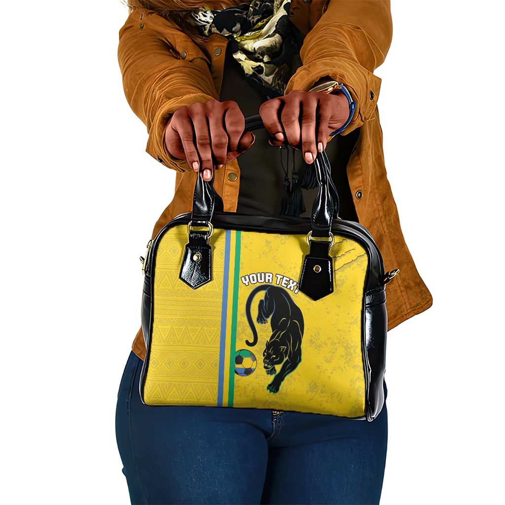 Custom Gabon Football Shoulder Handbag Go Champions - Yellow Ver
