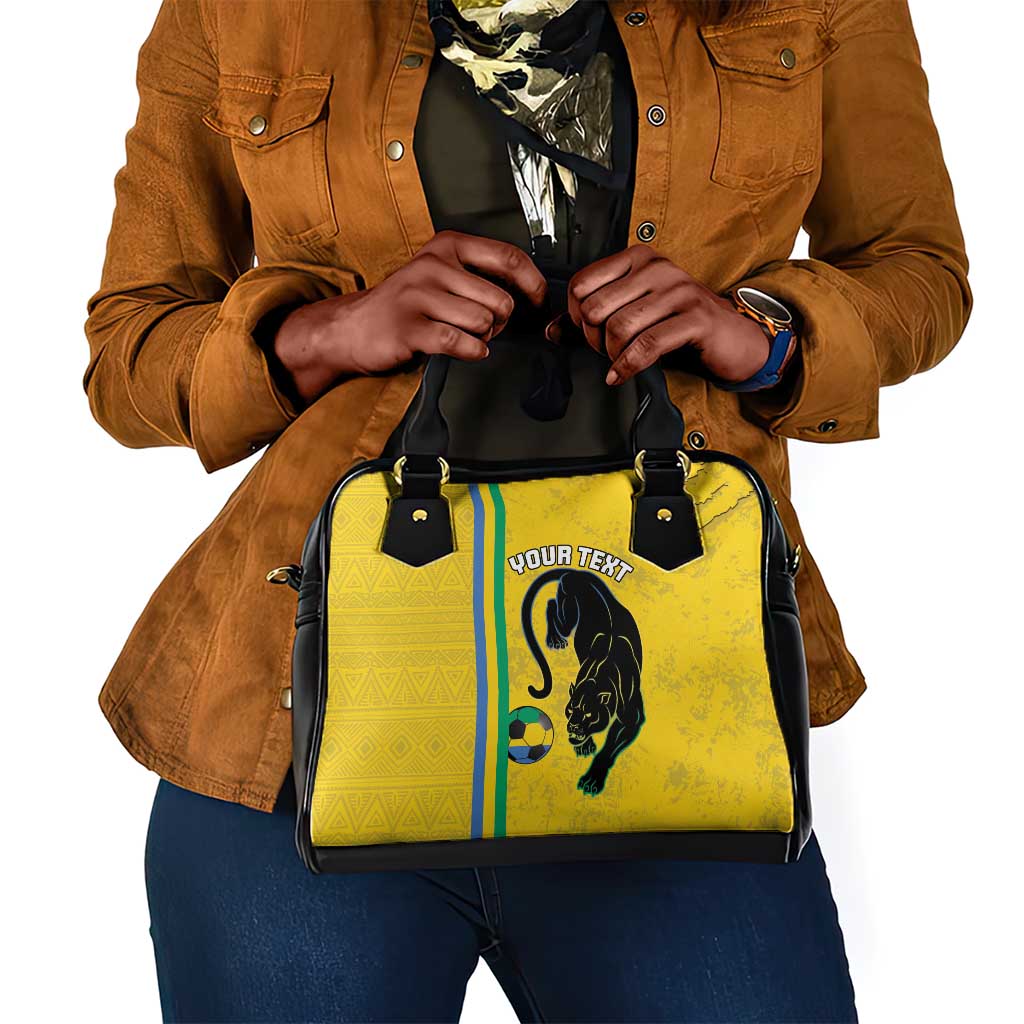 Custom Gabon Football Shoulder Handbag Go Champions - Yellow Ver
