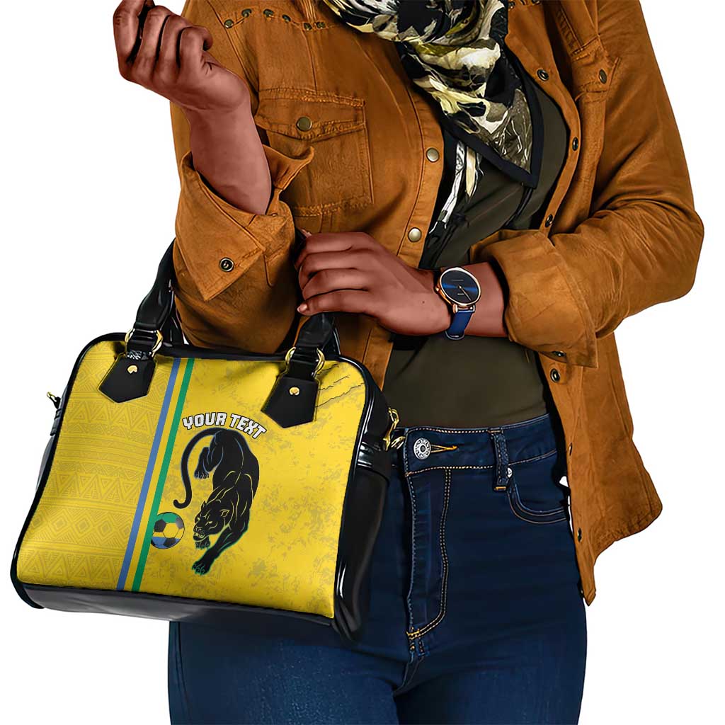 Custom Gabon Football Shoulder Handbag Go Champions - Yellow Ver