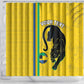 Custom Gabon Football Shower Curtain Go Champions - Yellow Ver