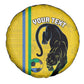 Custom Gabon Football Spare Tire Cover Go Champions - Yellow Ver