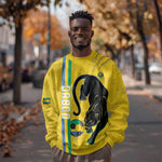 Custom Gabon Football Sweatshirt Go Champions - Yellow Ver
