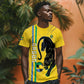 Custom Gabon Football T shirt Go Champions - Yellow Ver